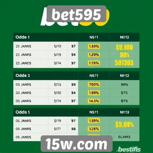 Comparação das odds oferecidas pela bet595